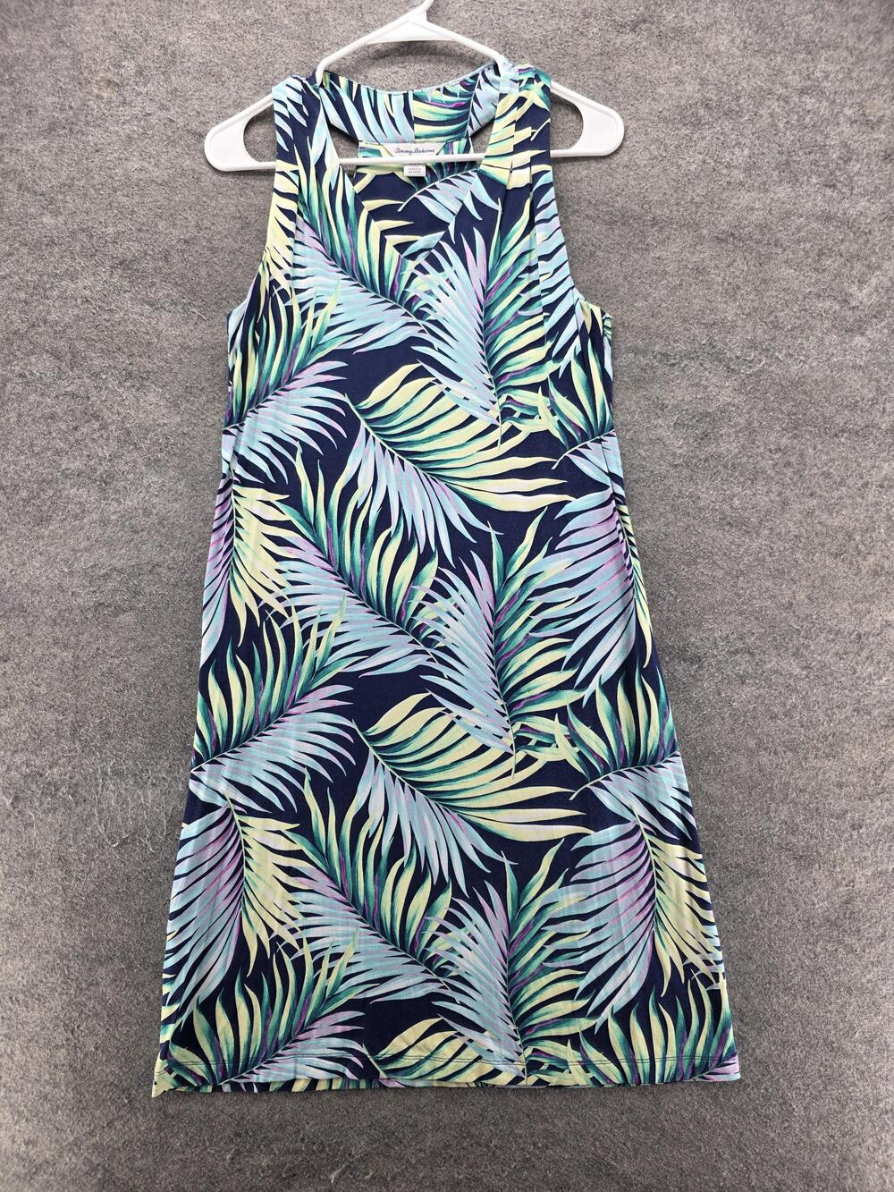Tommy Bahama Dress Womens S Multicolor Tank Dress Knee Length Tropical Print